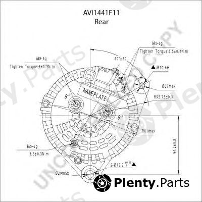  PRESTOLITE ELECTRIC part AVI1441F11 Alternator