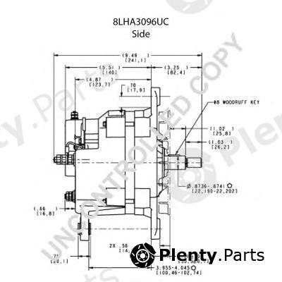  PRESTOLITE ELECTRIC part 8LHA3096UC Alternator