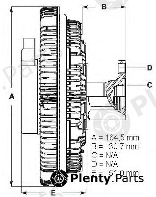  BERU part 0720002088 Clutch, radiator fan