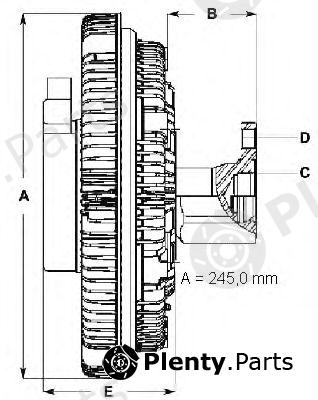  BERU part 0720002086 Clutch, radiator fan