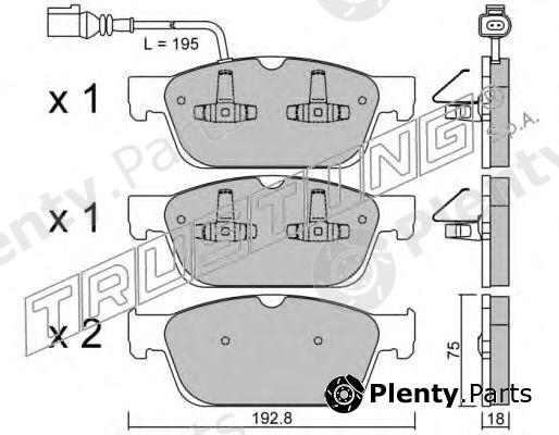  TRUSTING part 848.0 (8480) Brake Pad Set, disc brake