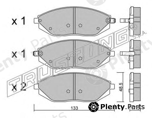  TRUSTING part 925.0 (9250) Brake Pad Set, disc brake