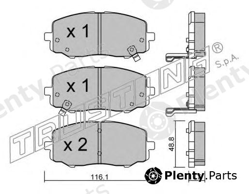  TRUSTING part 930.0 (9300) Brake Pad Set, disc brake