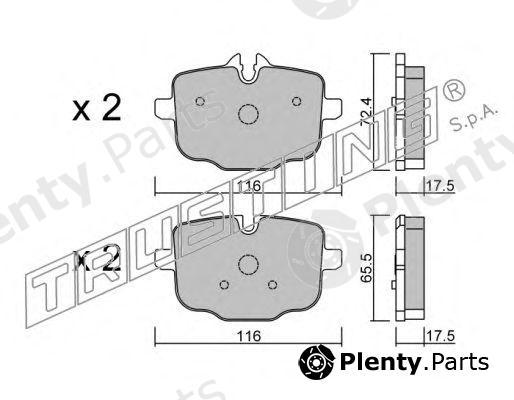  TRUSTING part 939.0 (9390) Brake Pad Set, disc brake