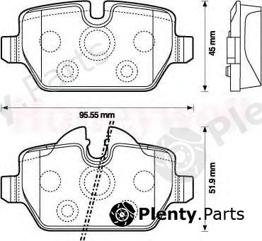  JURID part 573136J Brake Pad Set, disc brake