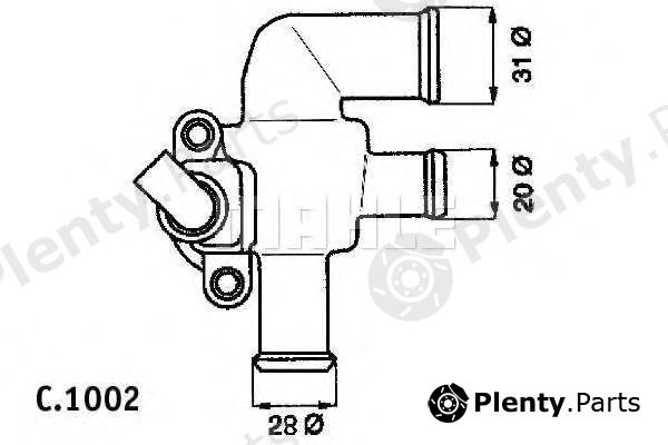  BEHR THERMOT-TRONIK part TI5390 Thermostat, coolant