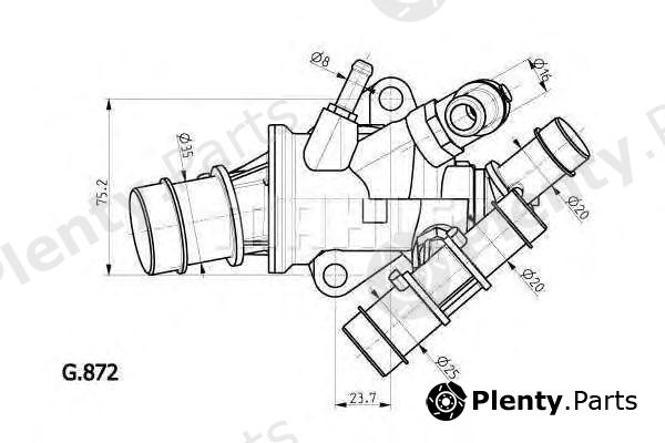  BEHR THERMOT-TRONIK part TI16588 Thermostat, coolant