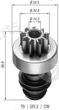  MAGNETI MARELLI part 940113020004 Pinion, starter