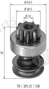  MAGNETI MARELLI part 940113020050 Pinion, starter