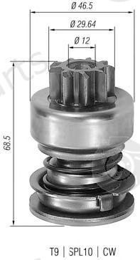  MAGNETI MARELLI part 940113020056 Pinion, starter