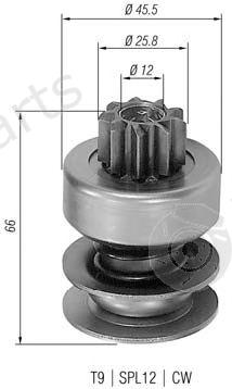 MAGNETI MARELLI part 940113020063 Pinion, starter