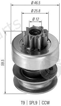  MAGNETI MARELLI part 940113020065 Pinion, starter