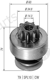  MAGNETI MARELLI part 940113020071 Pinion, starter