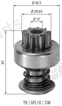  MAGNETI MARELLI part 940113020098 Pinion, starter