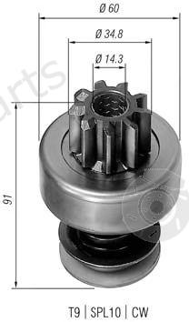  MAGNETI MARELLI part 940113020102 Pinion, starter