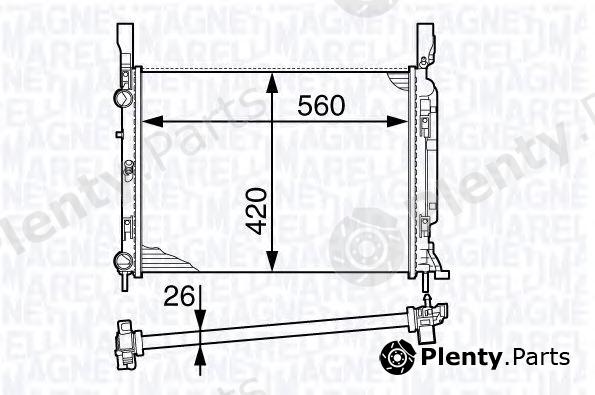  MAGNETI MARELLI part 350213142600 Radiator, engine cooling