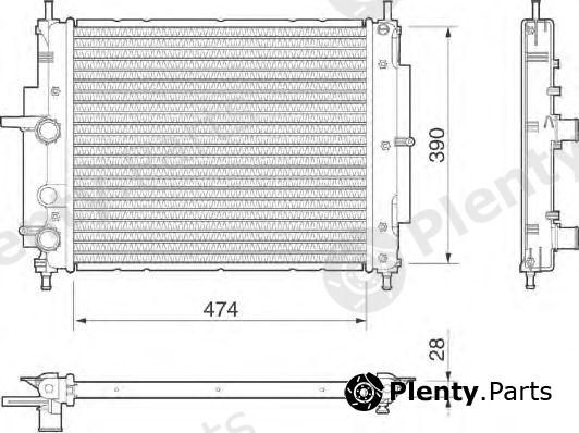  MAGNETI MARELLI part 350213186000 Radiator, engine cooling