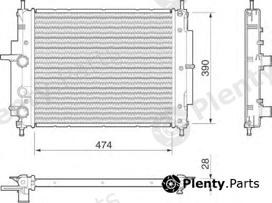  MAGNETI MARELLI part 350213186000 Radiator, engine cooling