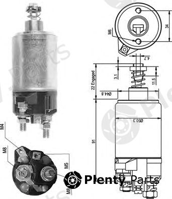 MAGNETI MARELLI part 940113050091 Solenoid Switch, starter