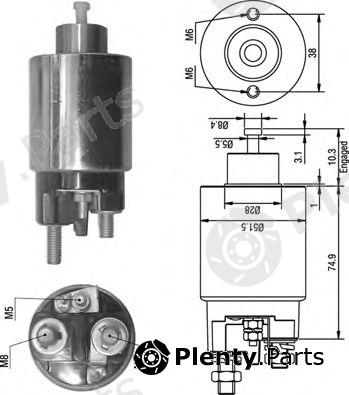  MAGNETI MARELLI part 940113050354 Solenoid Switch, starter