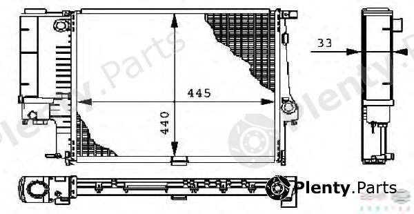  BEHR part 8MK376711-084 (8MK376711084) Radiator, engine cooling