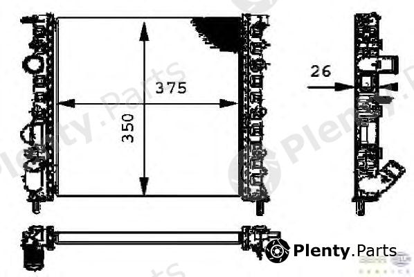  BEHR part 8MK376712-634 (8MK376712634) Radiator, engine cooling