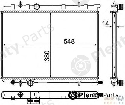  BEHR part 8MK376718-051 (8MK376718051) Radiator, engine cooling