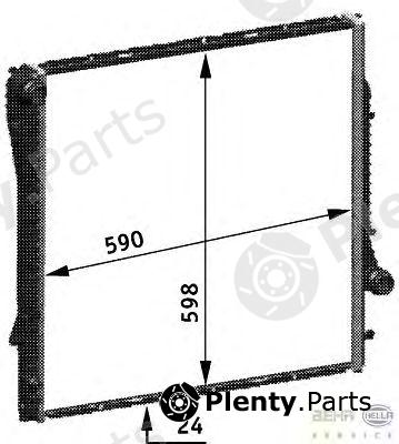  BEHR part 8MK376718-764 (8MK376718764) Radiator, engine cooling