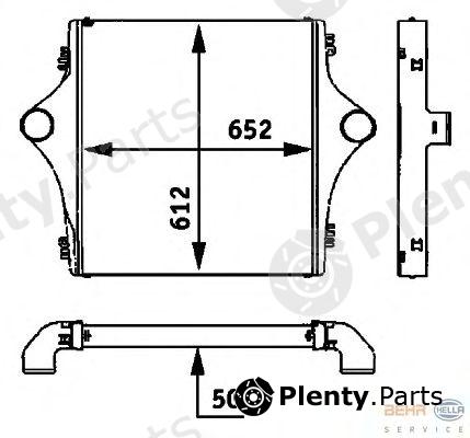  BEHR part 8ML376724-201 (8ML376724201) Intercooler, charger