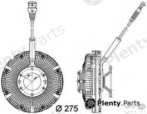  BEHR part 8MV376734-781 (8MV376734781) Clutch, radiator fan