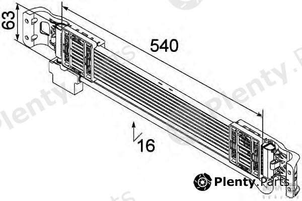  BEHR part 8MO376747-131 (8MO376747131) Oil Cooler, engine oil