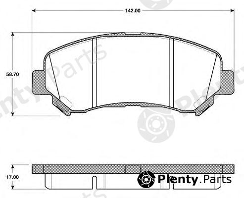  NK part 222269 Brake Pad Set, disc brake