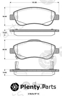  NK part 222640 Brake Pad Set, disc brake