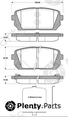  NK part 223431 Brake Pad Set, disc brake