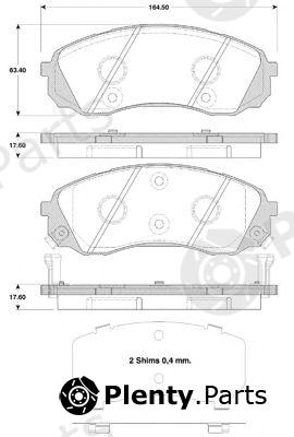  NK part 223433 Brake Pad Set, disc brake