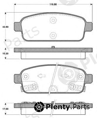  NK part 223647 Brake Pad Set, disc brake