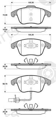  NK part 224794 Brake Pad Set, disc brake