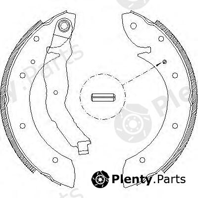  REMSA part 4396.00 (439600) Brake Shoe Set