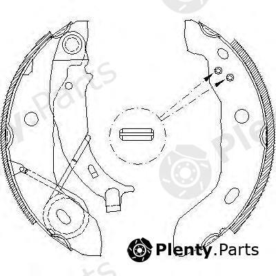  REMSA part 4421.00 (442100) Brake Shoe Set