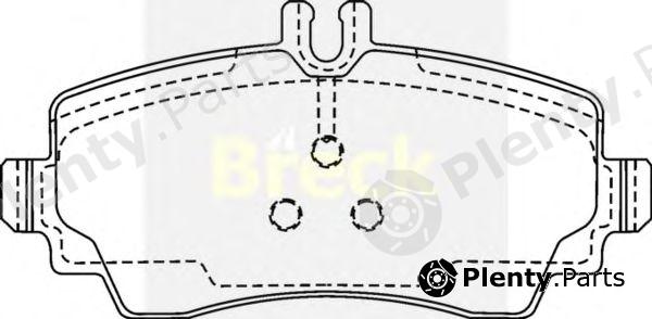  BRECK part 230700070120 Brake Pad Set, disc brake