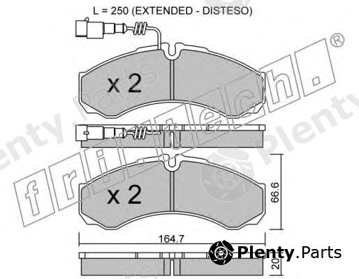  fri.tech. part 221.9 (2219) Brake Pad Set, disc brake