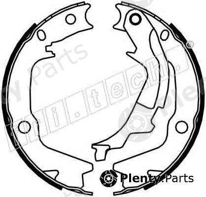  fri.tech. part 1046.222 (1046222) Brake Shoe Set, parking brake
