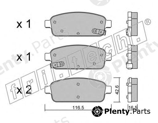  fri.tech. part 8570 Brake Pad Set, disc brake