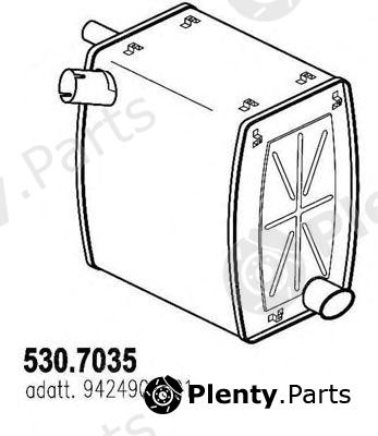  ASSO part 530.7035 (5307035) Middle-/End Silencer