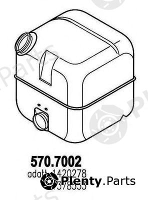  ASSO part 570.7002 (5707002) Middle-/End Silencer