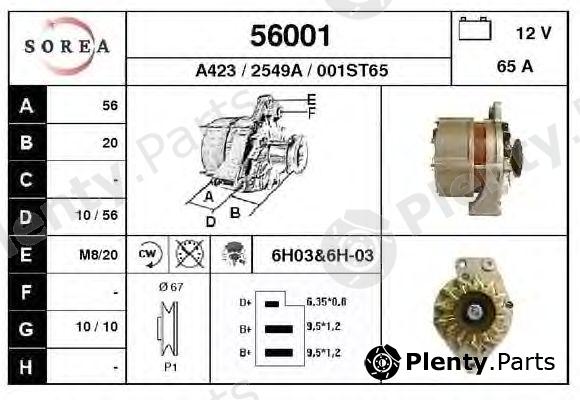  EAI part 56001 Alternator