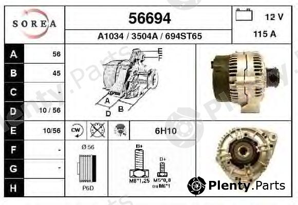  EAI part 56694 Alternator