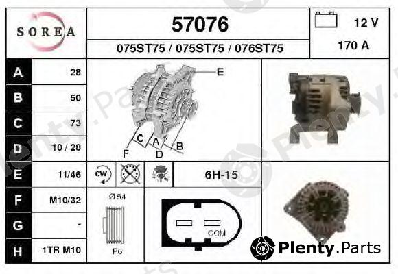  EAI part 57076 Alternator