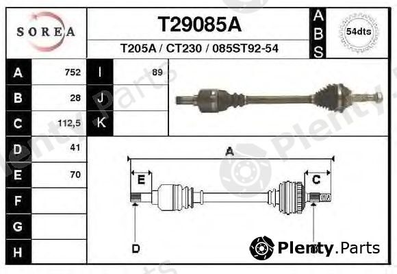  EAI part T29085A Drive Shaft
