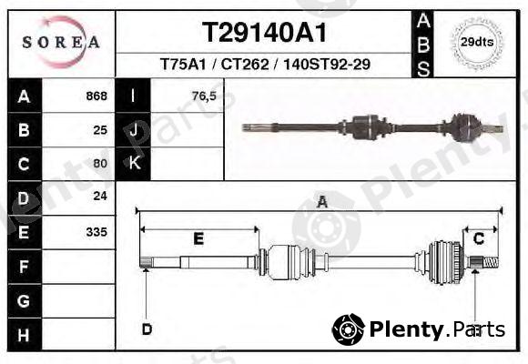  EAI part T29140A1 Drive Shaft